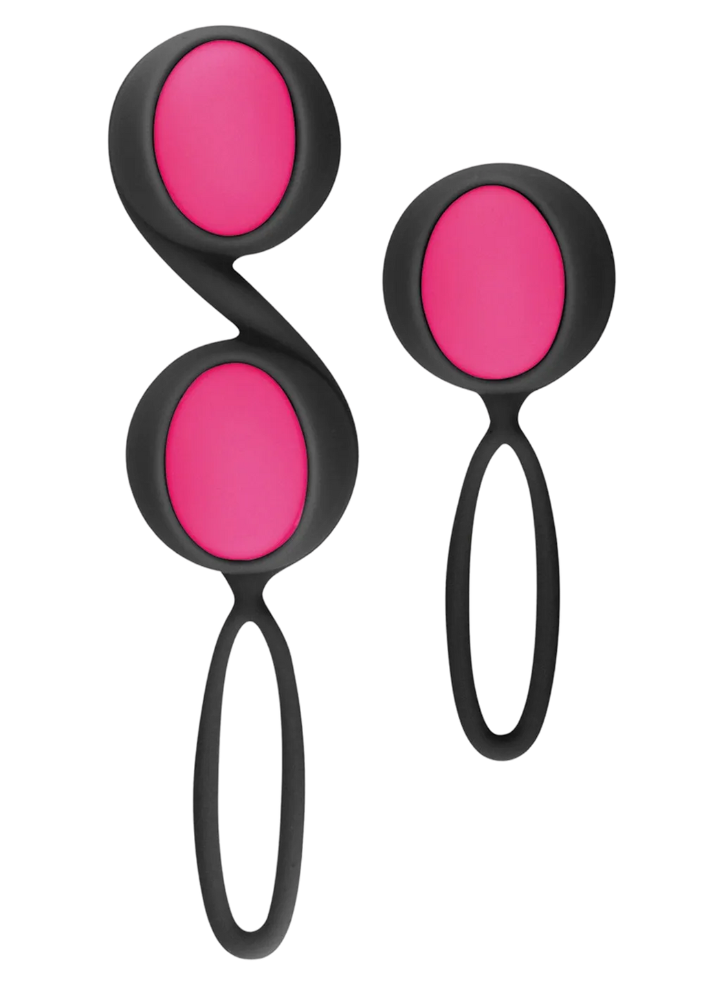 Set de boules de Geisha noires roses à billes amovibles