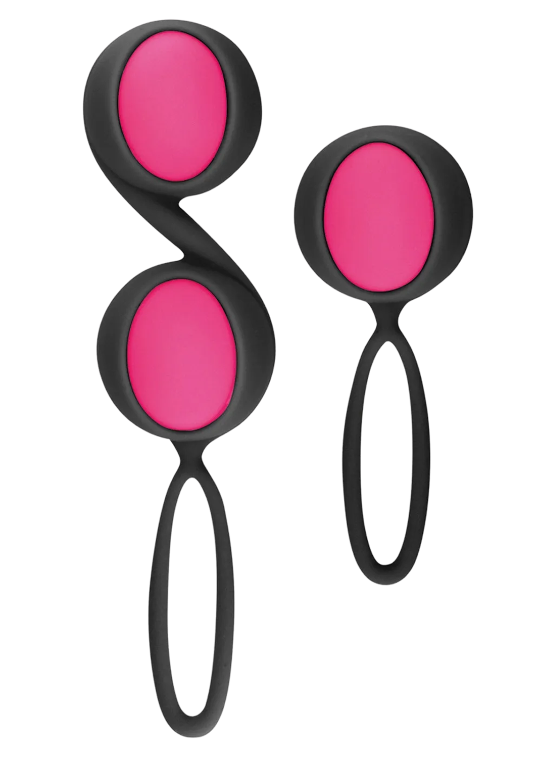 Set de boules de Geisha noires roses à billes amovibles