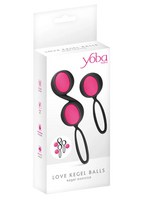 Set de boules de Geisha noires roses à billes amovibles