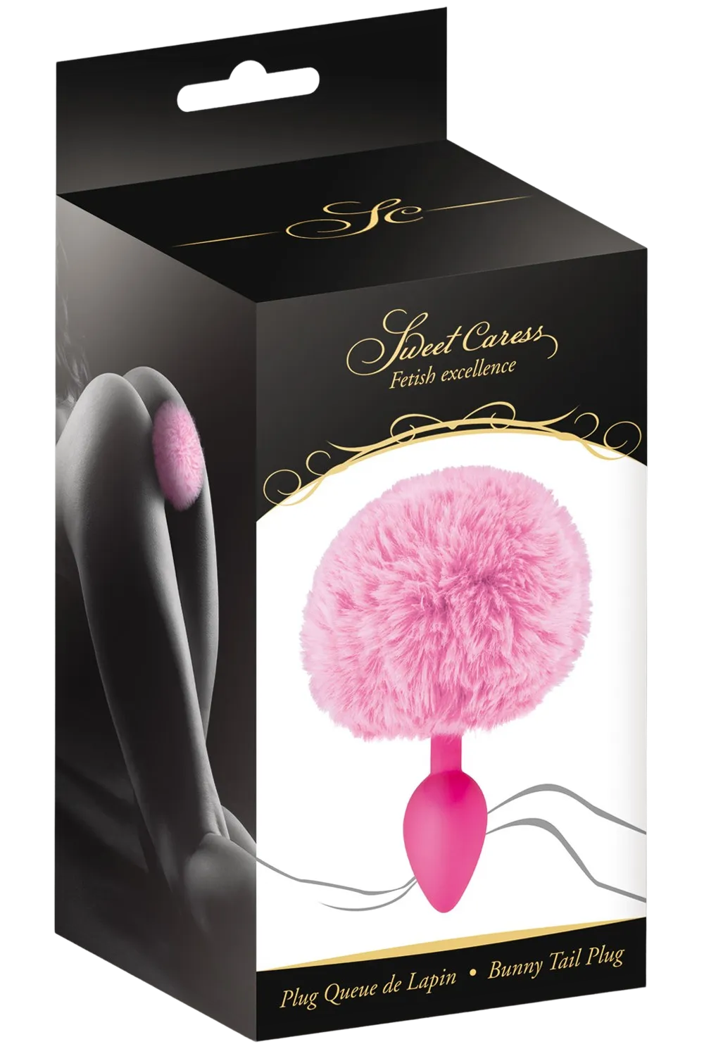 Plug anal pompon rose