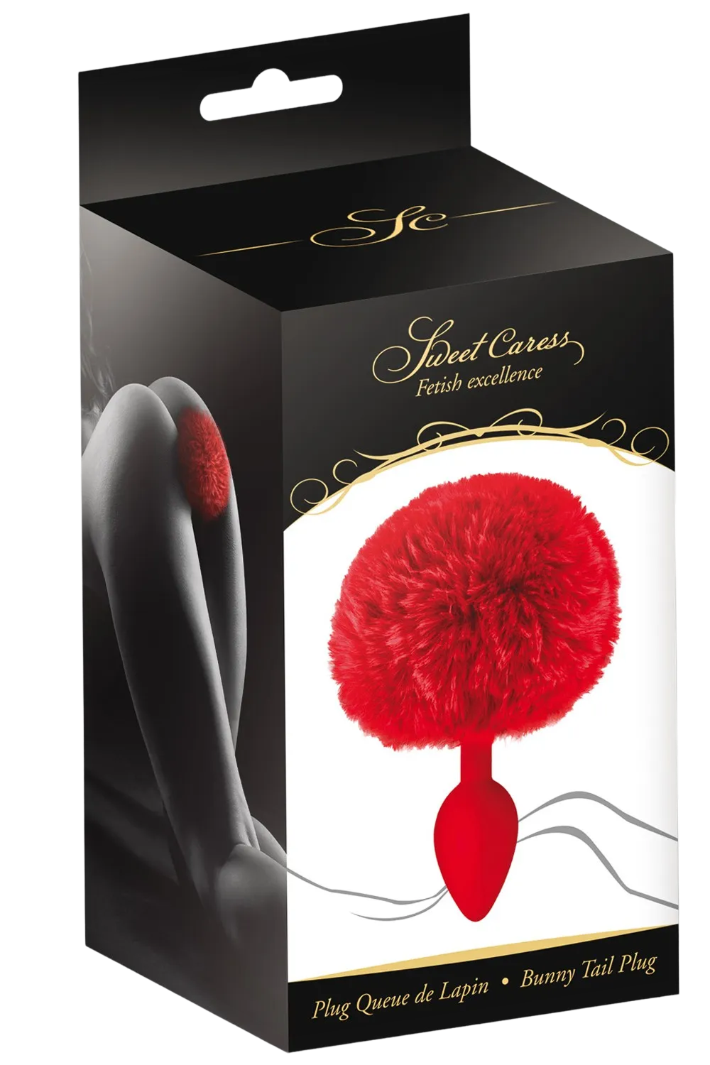 Plug anal pompon rouge