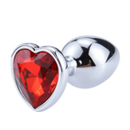 Plug bijou coeur en aluminium bijou rouge Small LOVELY
