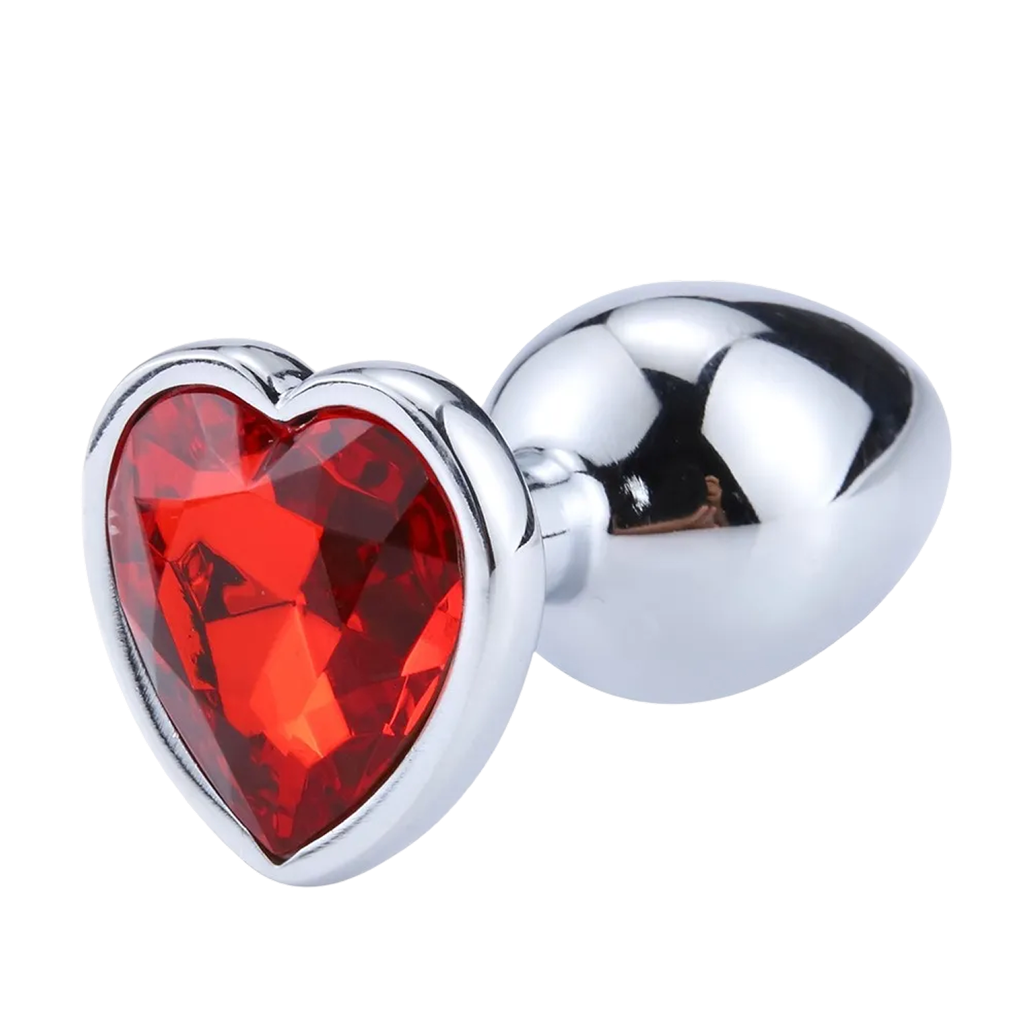 Plug bijou coeur en aluminium bijou rouge Small LOVELY