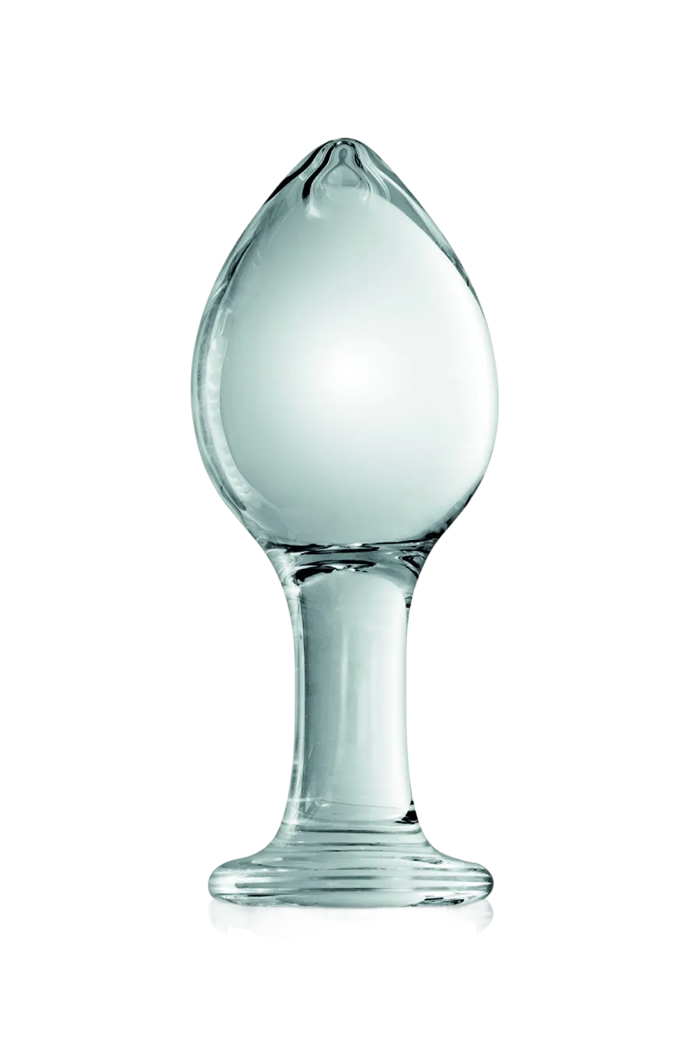 Plug anal boule en verre transparent n°32 Glossy