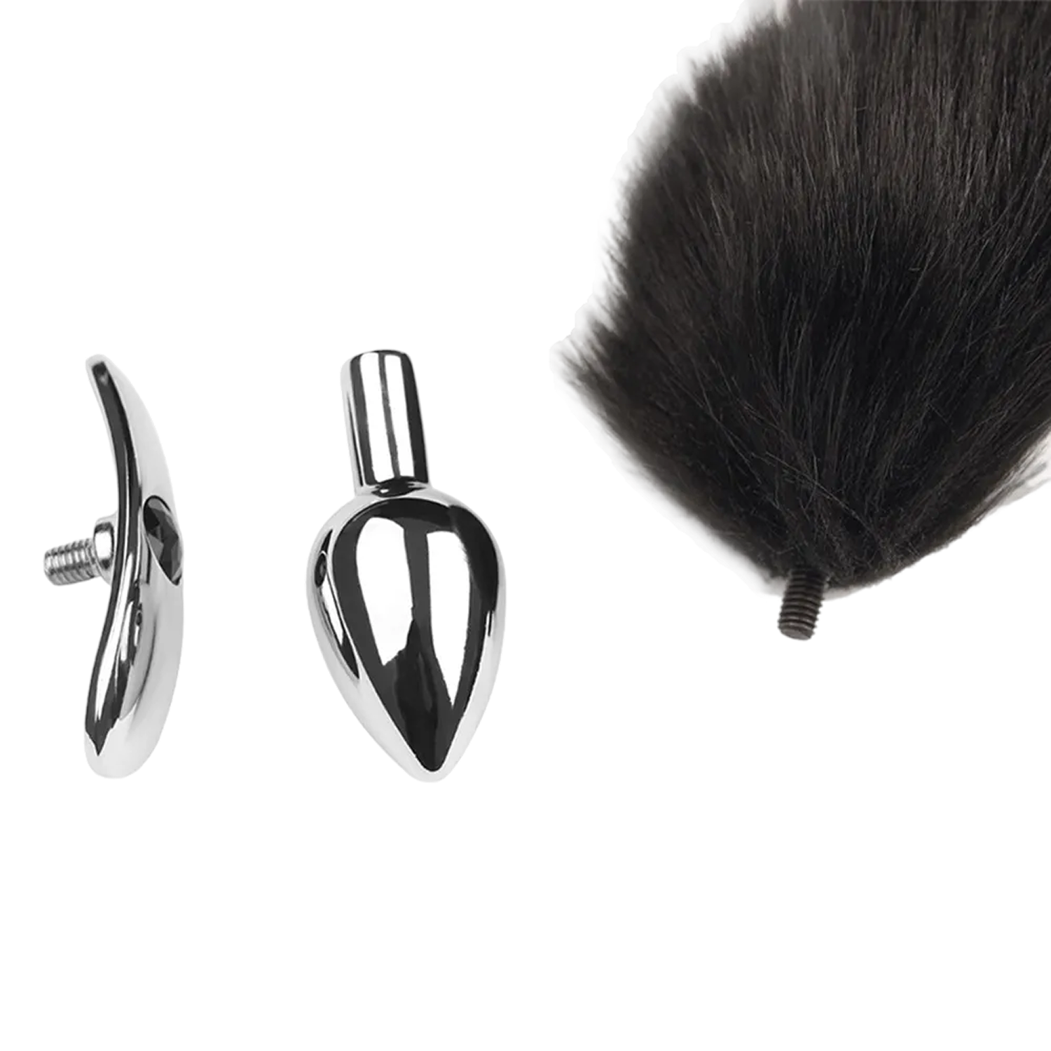 Plug interchangeable aluminium avec queue noire souple