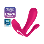 3 en 1 Vibromasseurs et stimulateur clitoridien rose connecté Top Secret + Satisfyer