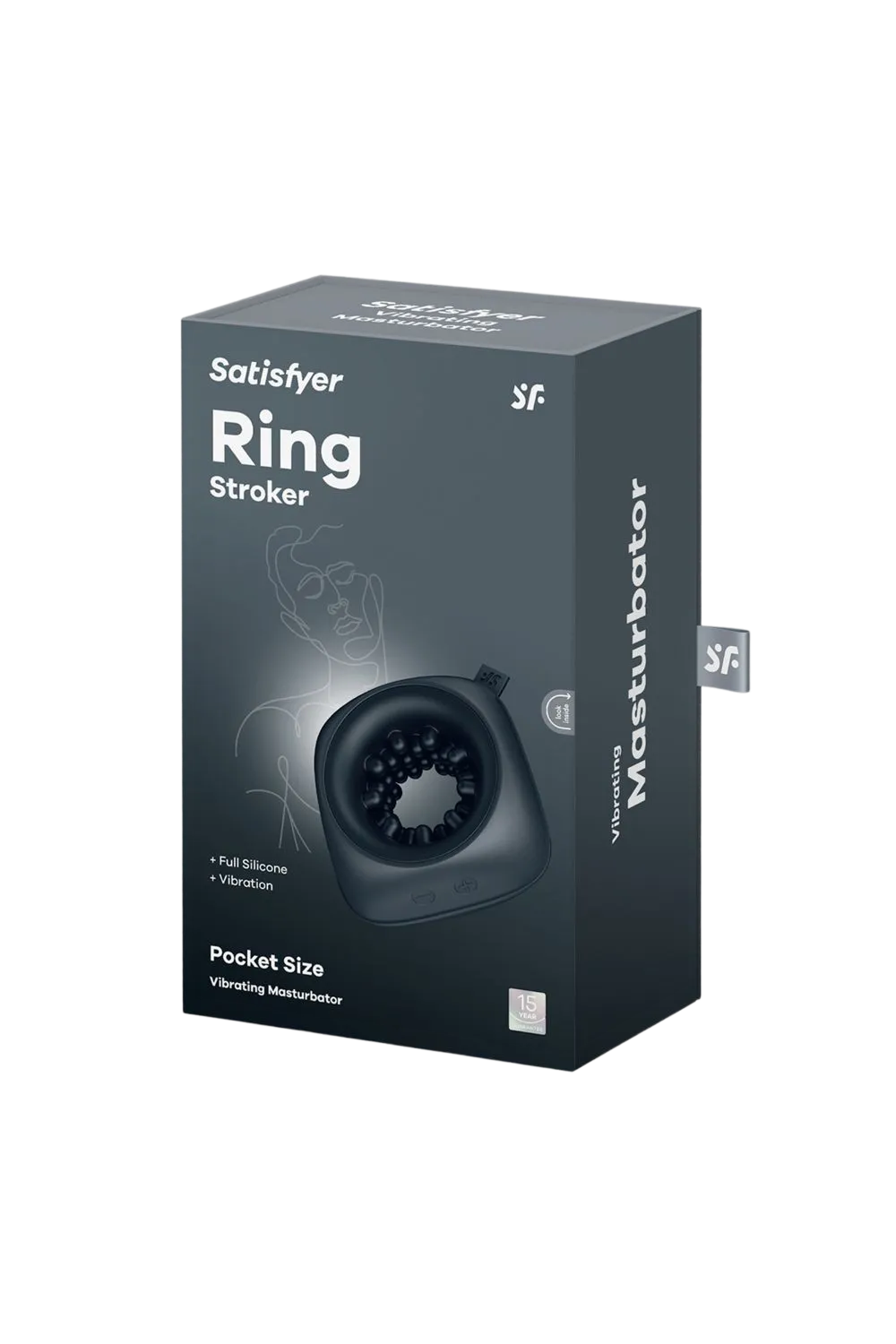 Masturbateur vibrant noir Ring Strocker Satisfyer