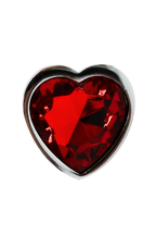 Plug bijou coeur en aluminium bijou rouge Small LOVELY