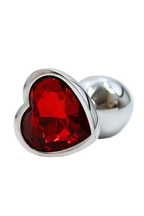 Plug bijou coeur en aluminium bijou rouge Small LOVELY