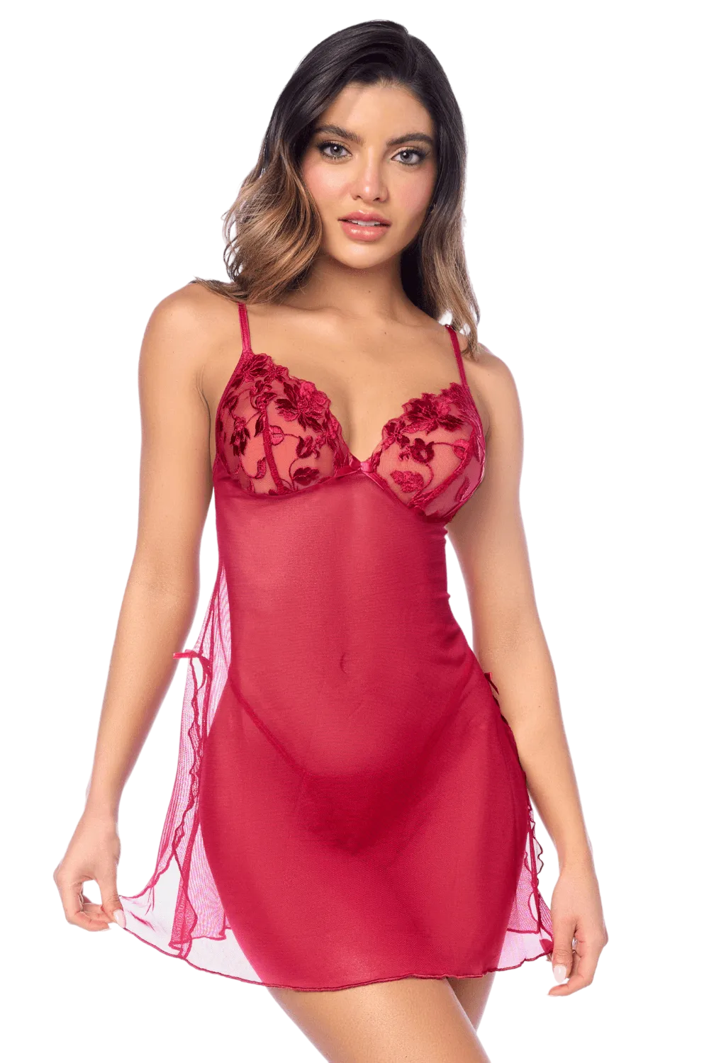 Babydoll Mapalé romantique avec string
