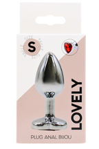 Plug bijou coeur en aluminium bijou rouge Small LOVELY